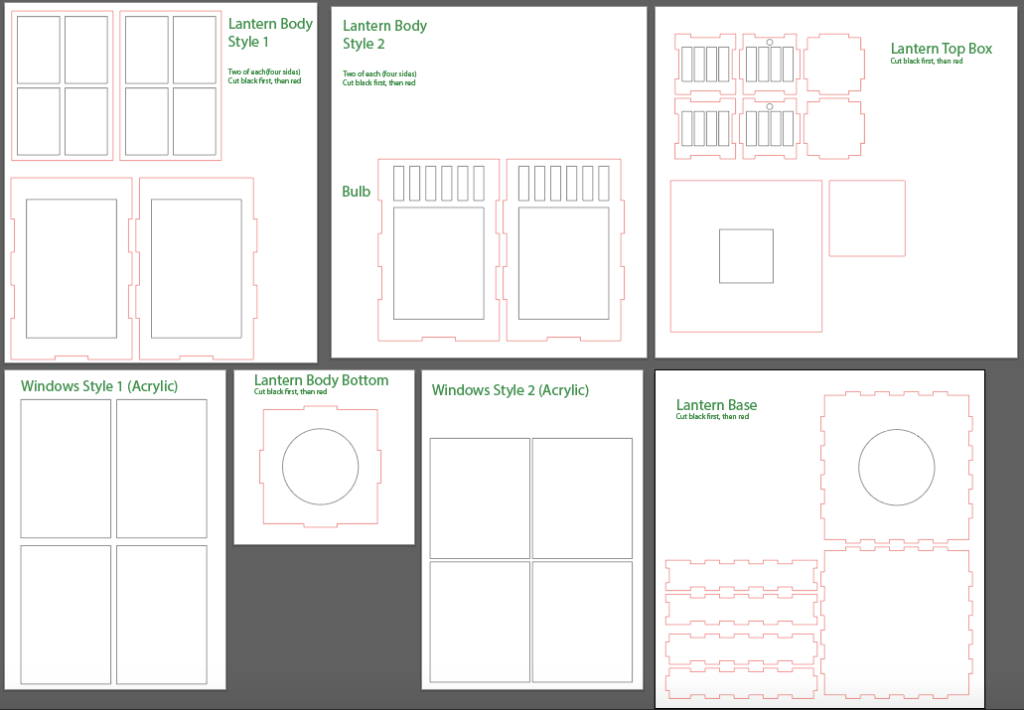 Illustrator file for lantern design.